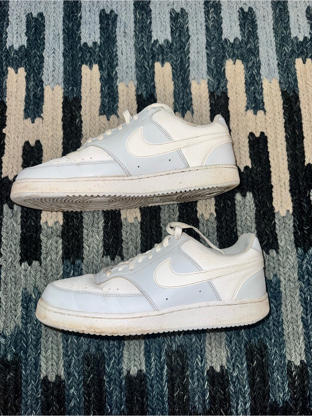 Nike Court Vision Baby Blue and White Sneakers